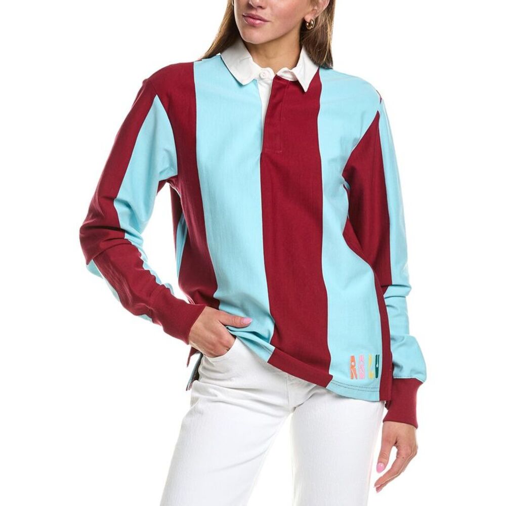Rowing Blazers Womens  La Veste Striped Rugby Shirt